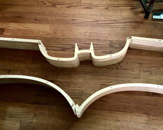 Custom shelving unit by Austin, TX based artist Icarus Tuesday 