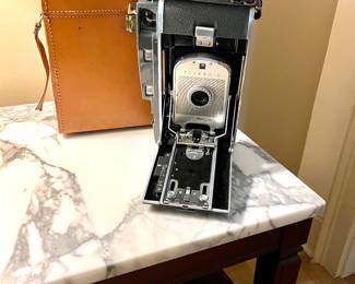 Polaroid camera with case