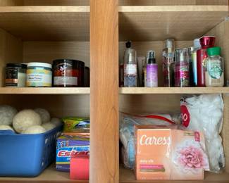 Perfumes, dryer balls, bar soap