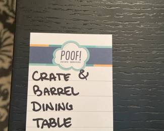 Crate and Barrel Dining Chair Set