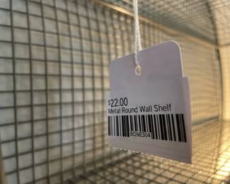 Metal Round Wall Shelf