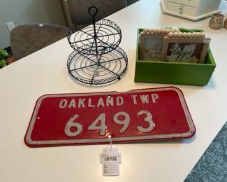 Oakland TWP Fire Number Sign