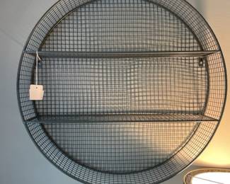 Metal Round Wall Shelf