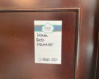 King bed frame