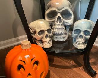 Two-Tier Side Table, Steal It Halloween Decor, 1998 The Paper Magic Group Pumpkin