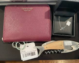 Kate Spade Keychain Wallet, Kikkerland Fish Utility Tool