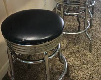 Double ring chrome , heavy duty bar stools