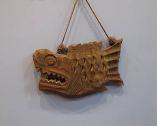 Wood fish art