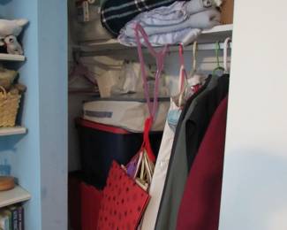 Christmas Stuff, baskets, blankets ....