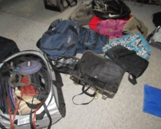 Great assortment of luggage/duffle bags/briefcases/backpacks, etc.