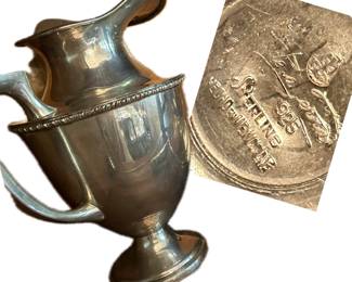 Mexican sterling silver pitcher