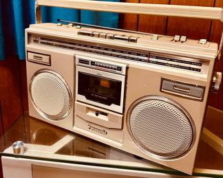 Vintage boom box