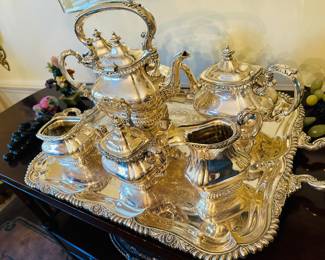 Gorham silver plate tea set
