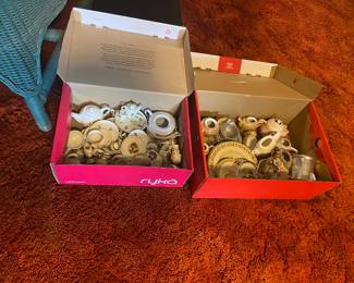 various old doll dishes