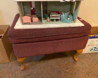 old doll house has electrical lights