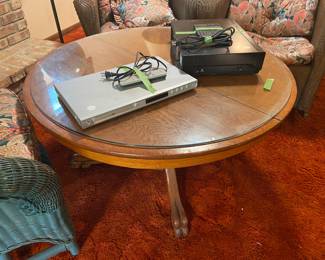 coffee table was once a dining room table 