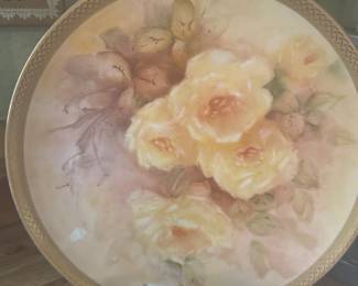 HAND PAINTED PORCELAIN PLATE 