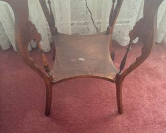 antique oak unusual table 