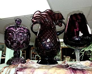 Purple moon and stars