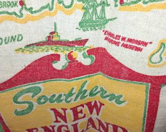 Vintage state table clothes. "Southern New England"