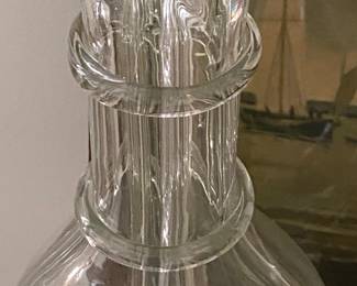 Vintage Glass Compartmental Decanter