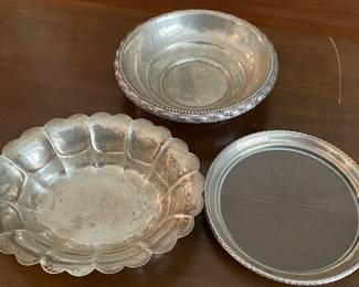 Small Assorted Sterling Bowls and Dish