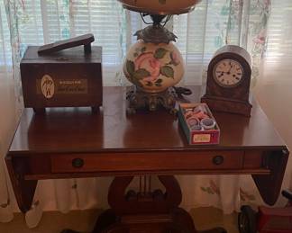 Duncan Phyfe Mahogany Lyre Side Table