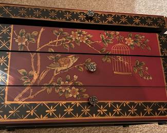 Ornate Oriental Silverware Chest 