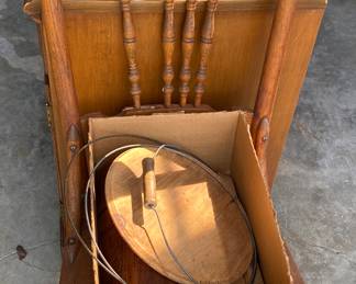 Oak Chair/Wooden Bucket for Assembly