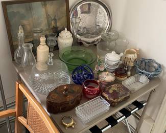 Assorted Glass, Pottery and Home Decor