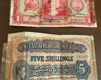 WW2 Paper Money (East Africa and Ghana)   