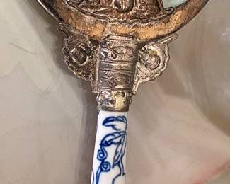 Ornate Porcelain Handle Magnifier 