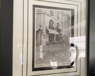 "Paris Cafe" Signed Photograph