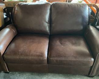 Leather Love Seat