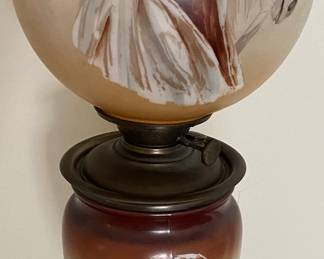 Arabic Themed Antique Oil Lamp