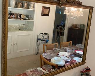 Large Gesso Wall Mirror