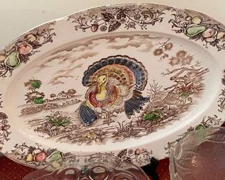 Vintage Turkey Platter