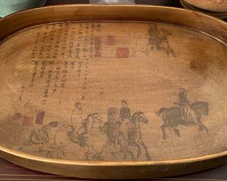 Oriental Themed Serving Tray