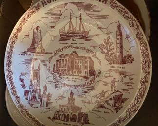Vintage North Carolina Souvenir Plate