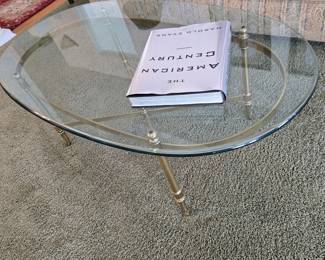 glasstop coffee table