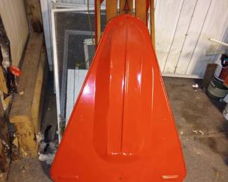 Metal RED Snow Wing Sled,