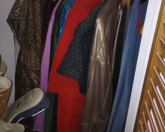 Ladies Clothing in the Closet,