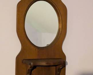 Cute little wall shelf with mirror