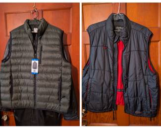 Puffer vests, size L
