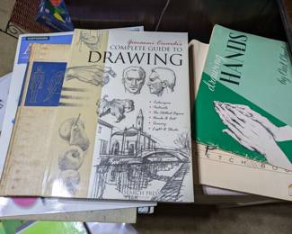 Art books, drawing books...