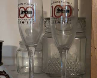 CHoo-Choo 100 years anniversary champagne flutes