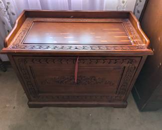 Large Wooden shoe storage bench