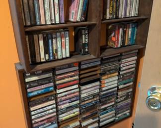 Cassettes & wooden cassettes storage