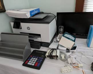 Office supplies and nice HP printer