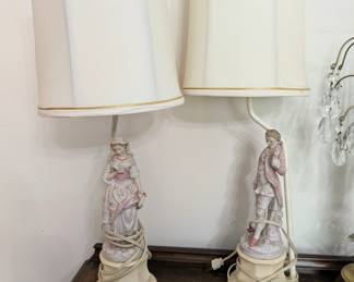 Pair of figural table lamps